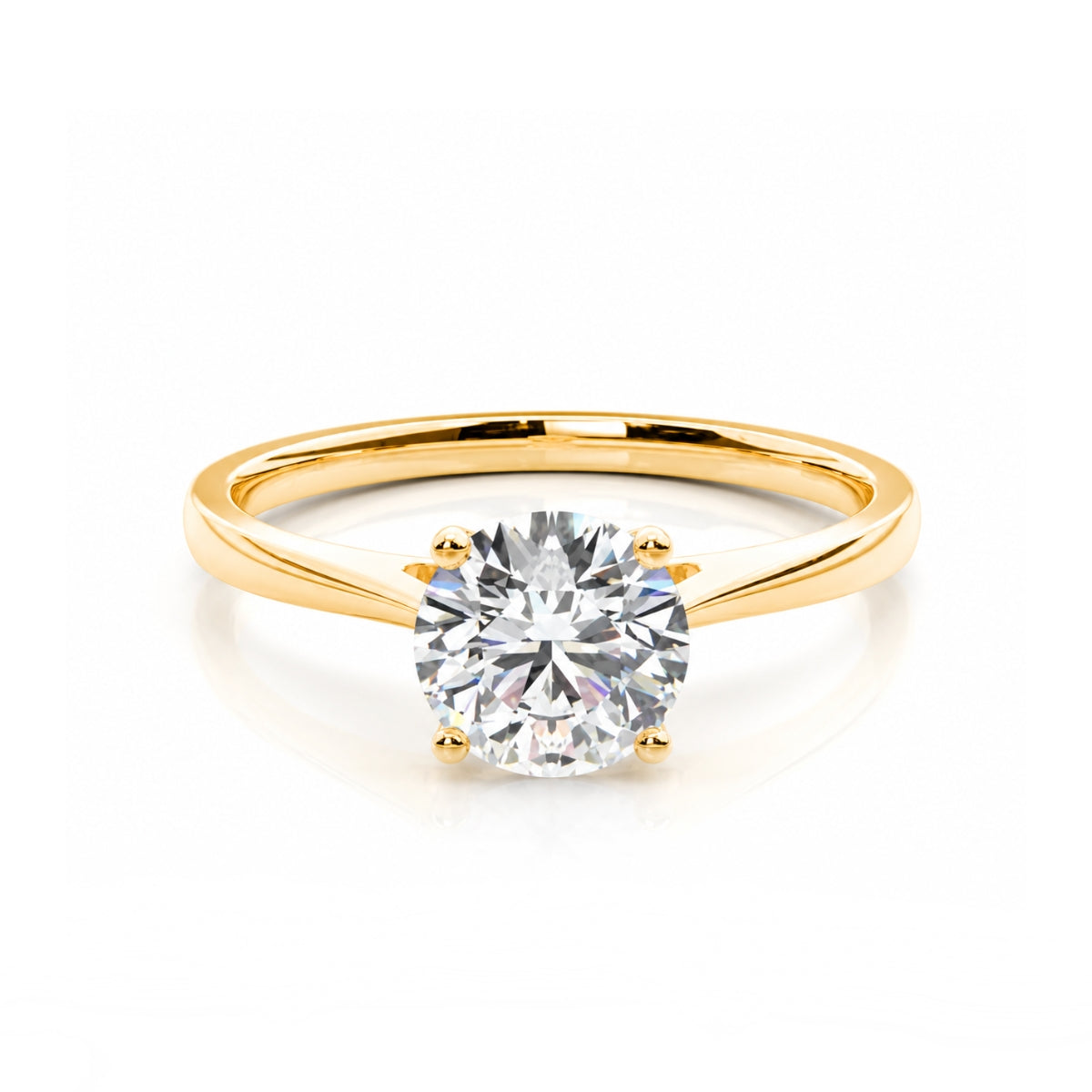 Round Cut Solitaire Engagement Ring