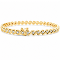 Twisted Diamond Link Bracelet