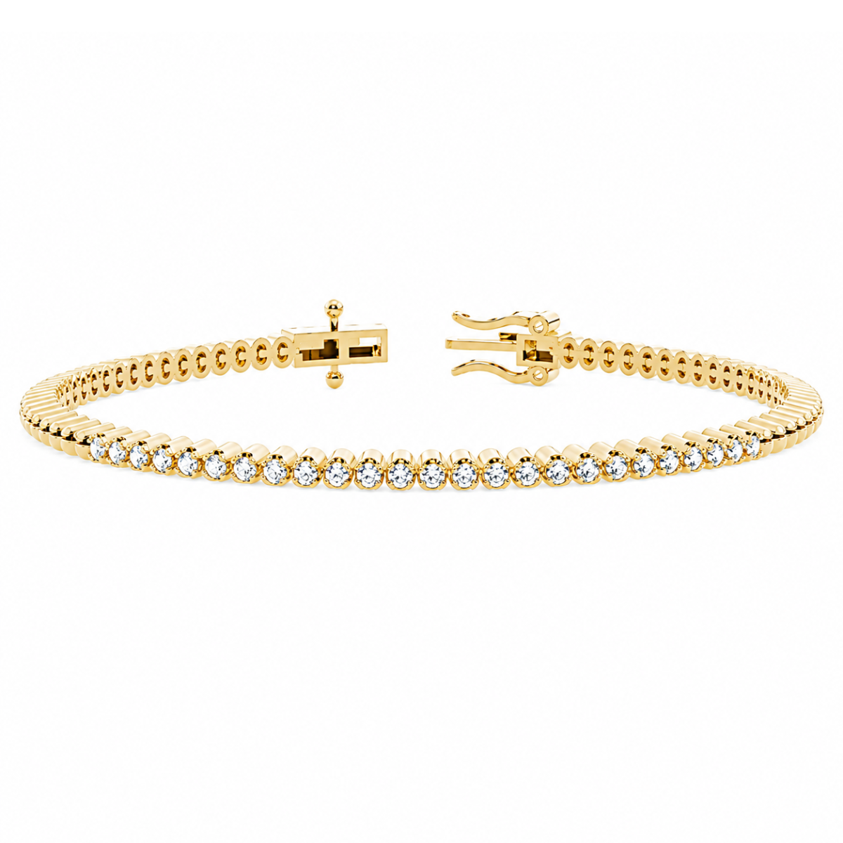 Radiant Silver Tennis Bracelet