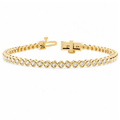 Bezel Set Diamond Bracelet