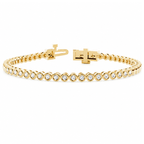 Bezel Set Diamond Bracelet
