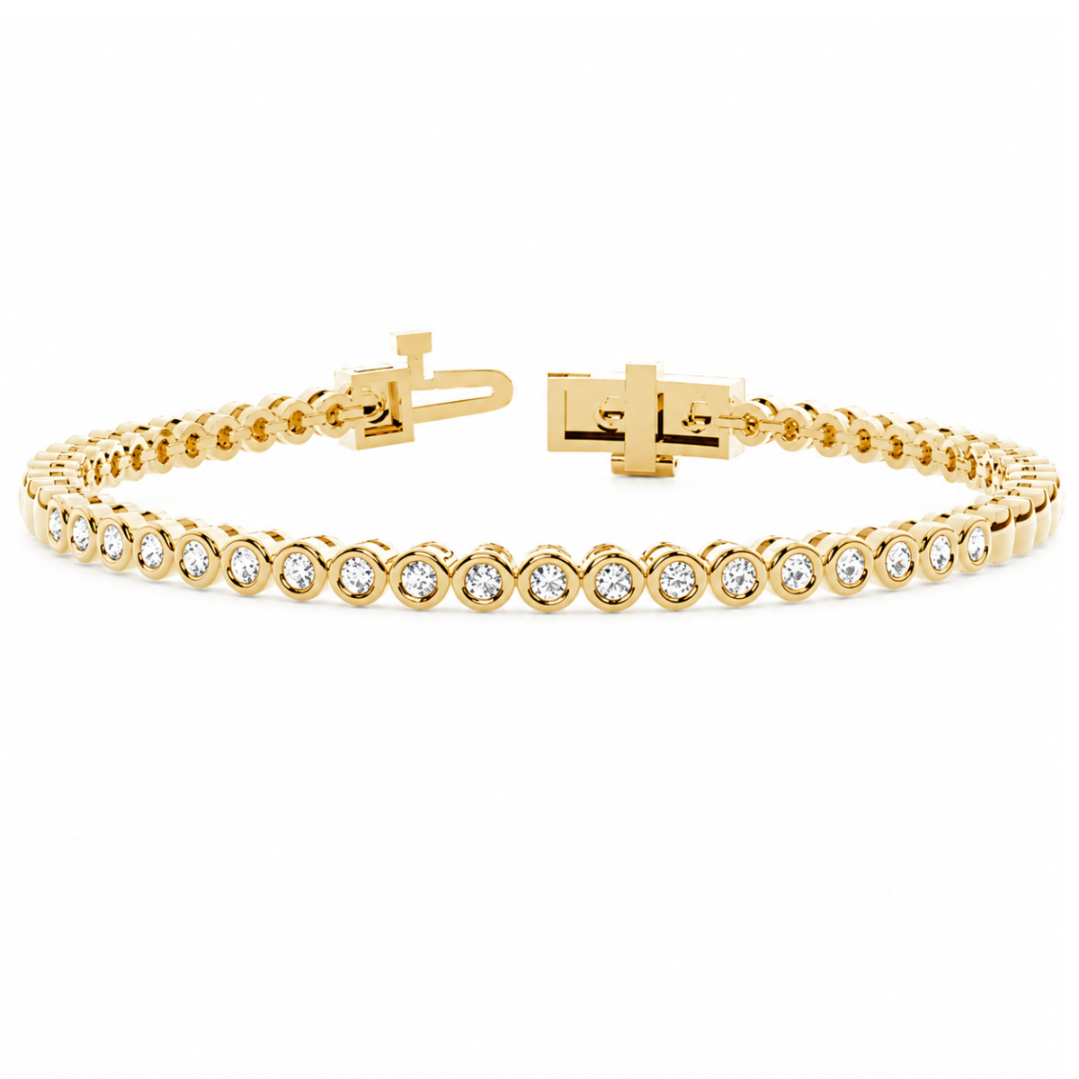 Bezel Set Diamond Bracelet