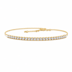 Golden Line Diamond Bracelet