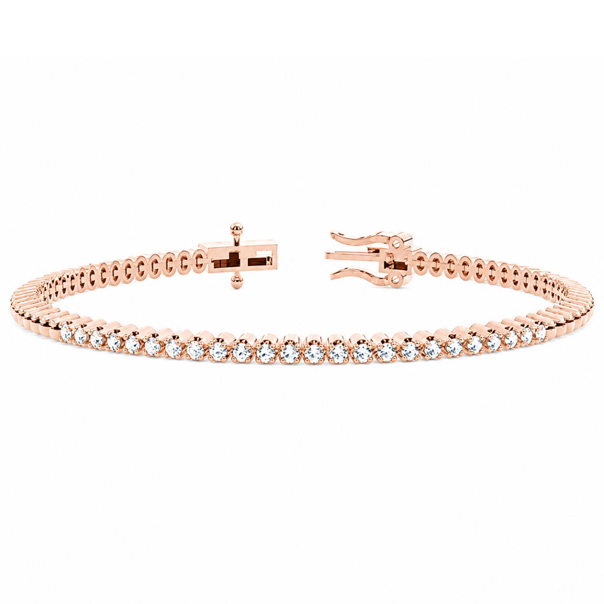Radiant Silver Tennis Bracelet
