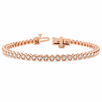 Bezel Set Diamond Bracelet