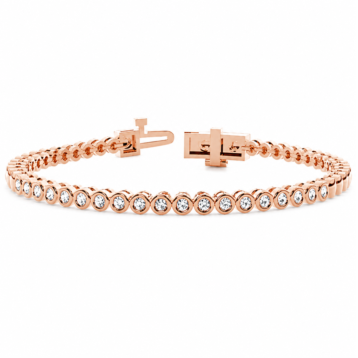 Bezel Set Diamond Bracelet