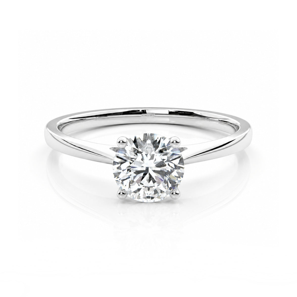 Round Cut Solitaire Engagement Ring