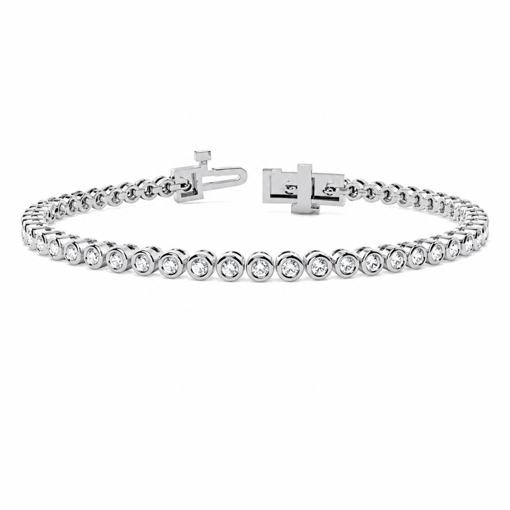 Bezel Set Diamond Bracelet