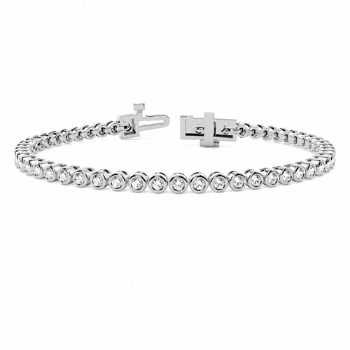 Bezel Set Diamond Bracelet