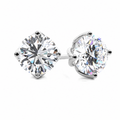 Brilliant Cut Solitaire Stud Earrings