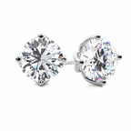 Brilliant Cut Solitaire Stud Earrings