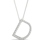 Petite Initial Pendant - Letters A-F