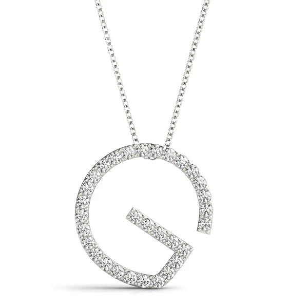 Petite Initial Pendant G–M