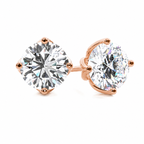 Brilliant Cut Solitaire Stud Earrings
