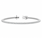 Radiant Silver Tennis Bracelet