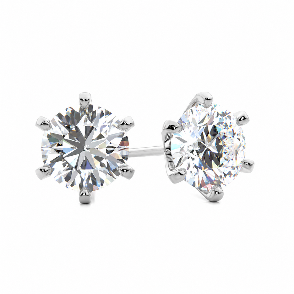 Radiant Halo-Prong Studs