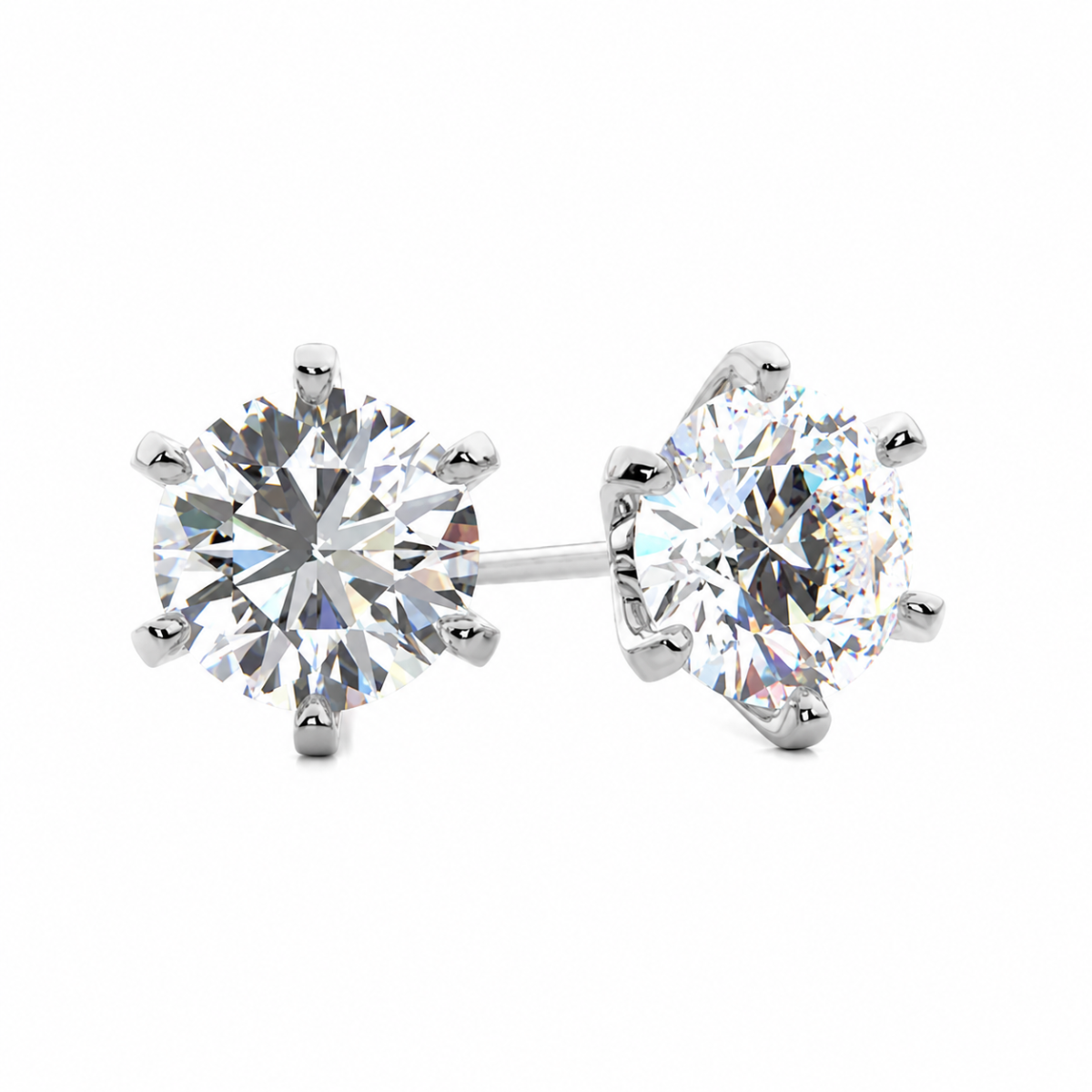 Radiant Halo-Prong Studs