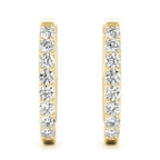 Diamond Huggie Earrings