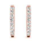 Diamond Huggie Earrings
