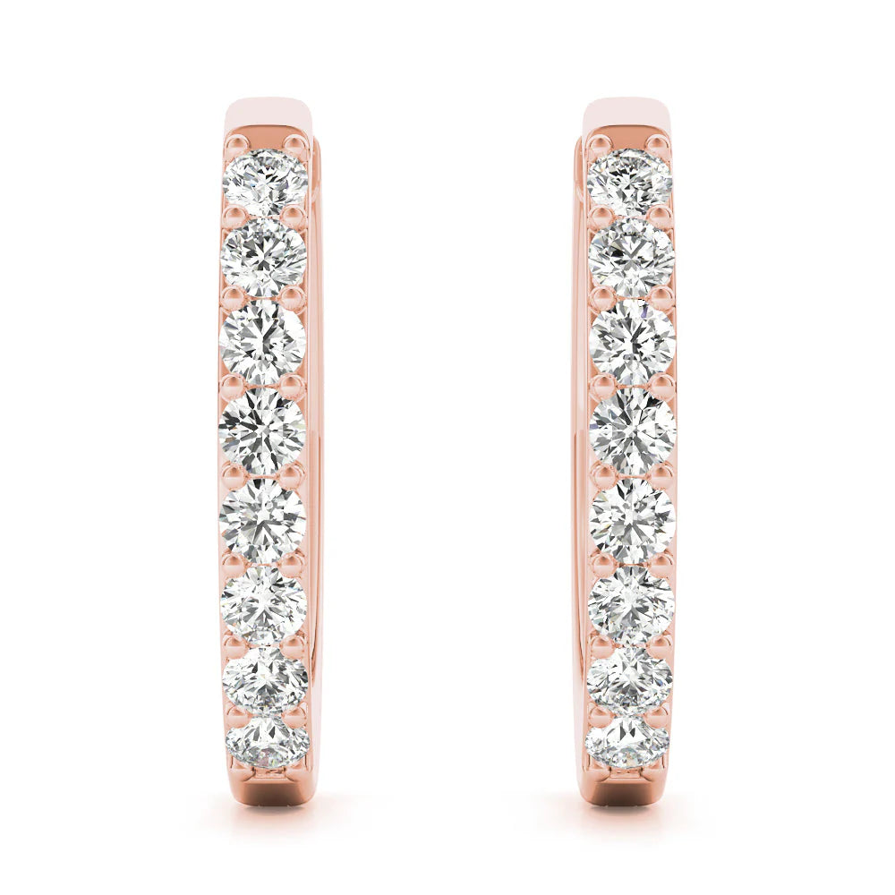 Diamond Huggie Earrings