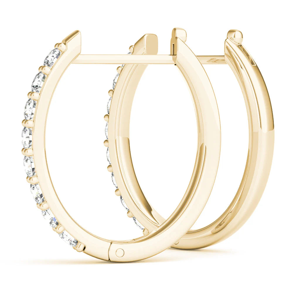 Diamond Huggie Earrings