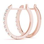 Diamond Huggie Earrings