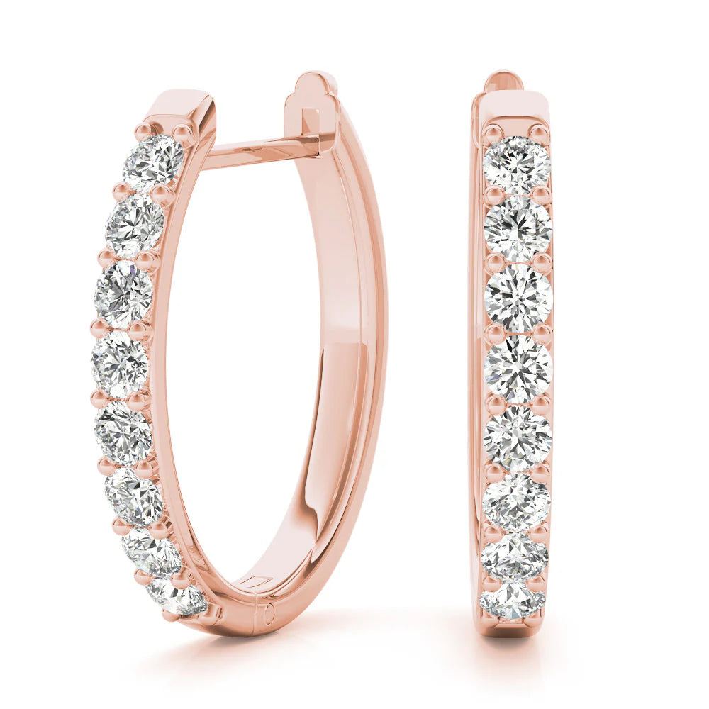 Diamond Huggie Earrings