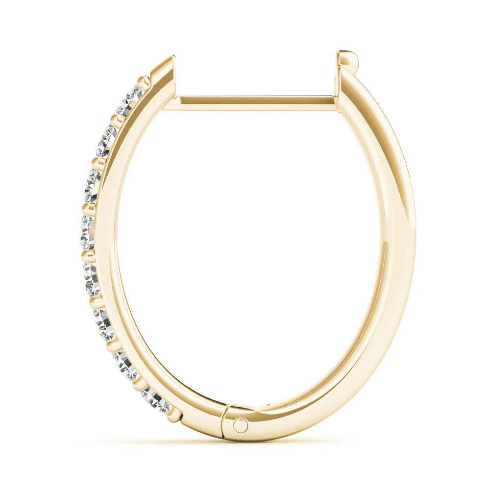 Diamond Huggie Earrings