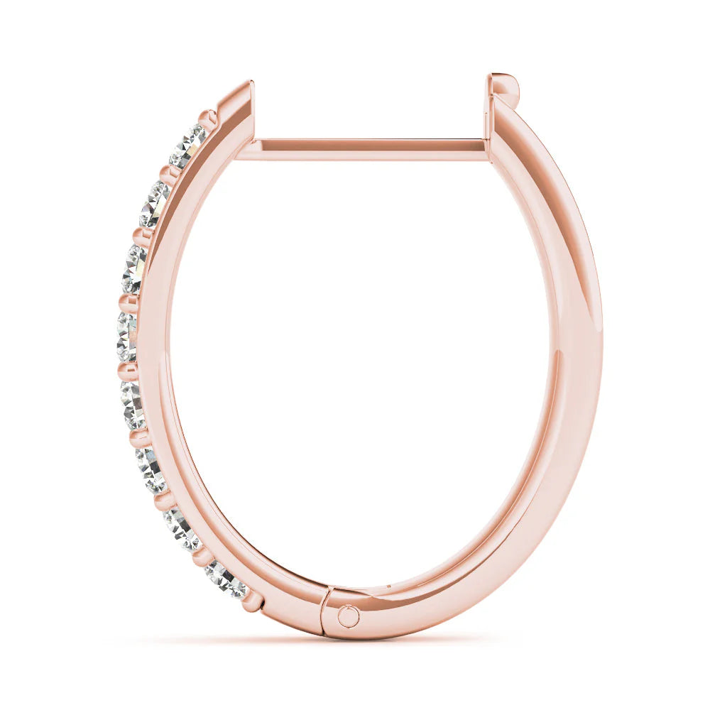 Diamond Huggie Earrings