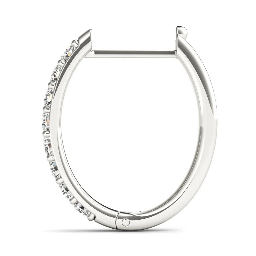 Diamond Huggie Earrings