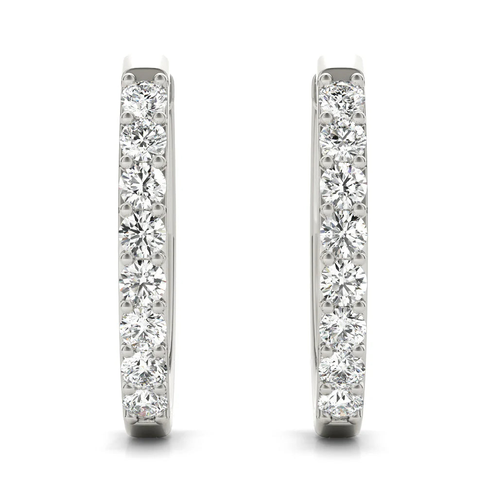 Diamond Huggie Earrings