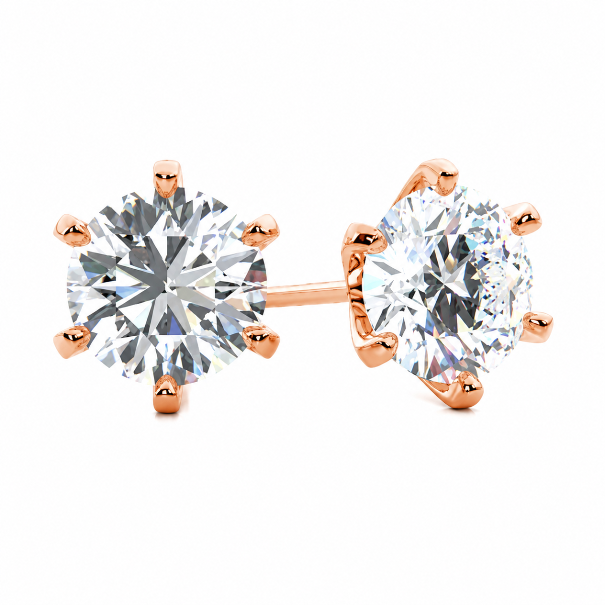 Radiant Halo-Prong Studs
