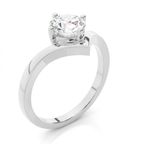 Chevron Diamond Engagement Ring