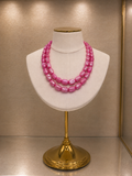 Blush Double Strand Necklace