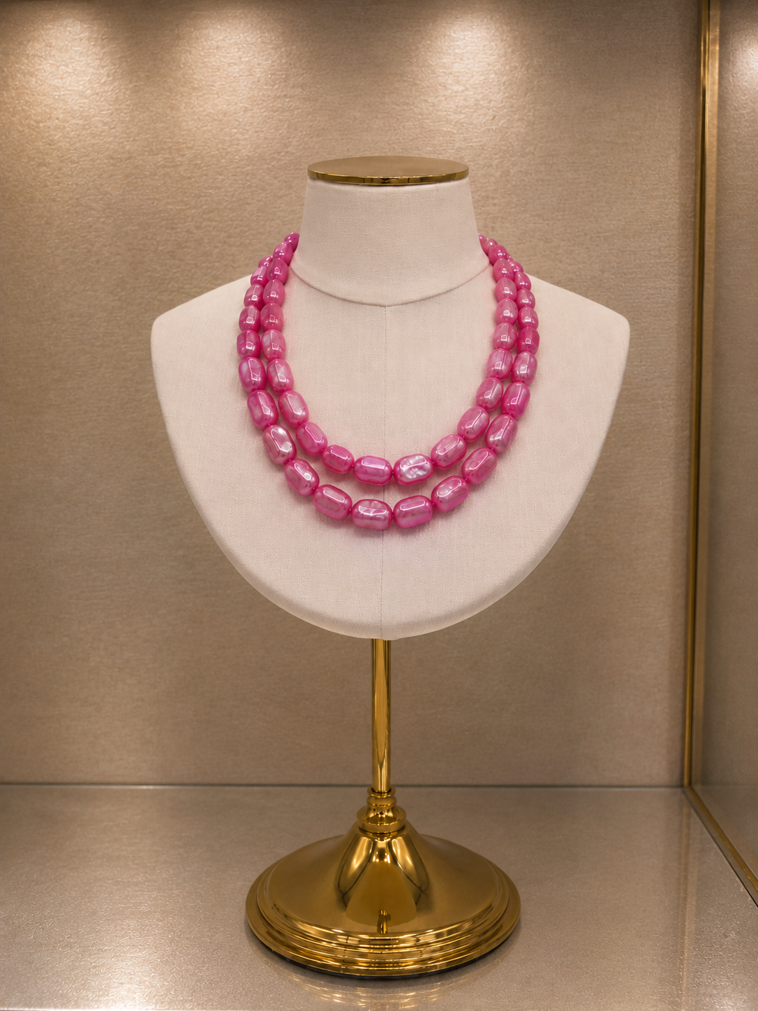 Blush Double Strand Necklace