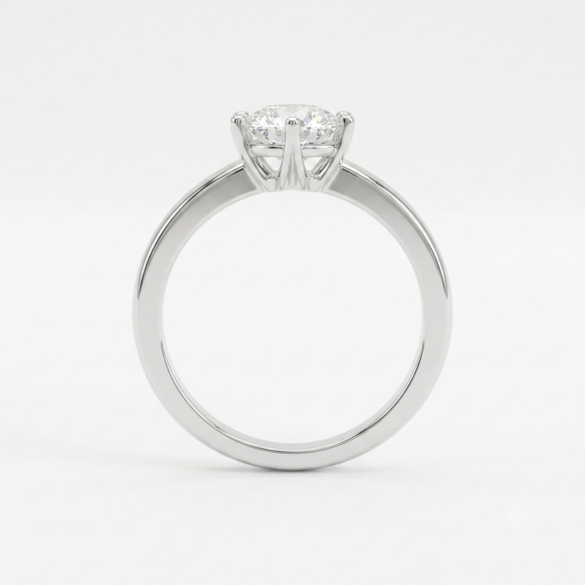 Chevron Diamond Engagement Ring