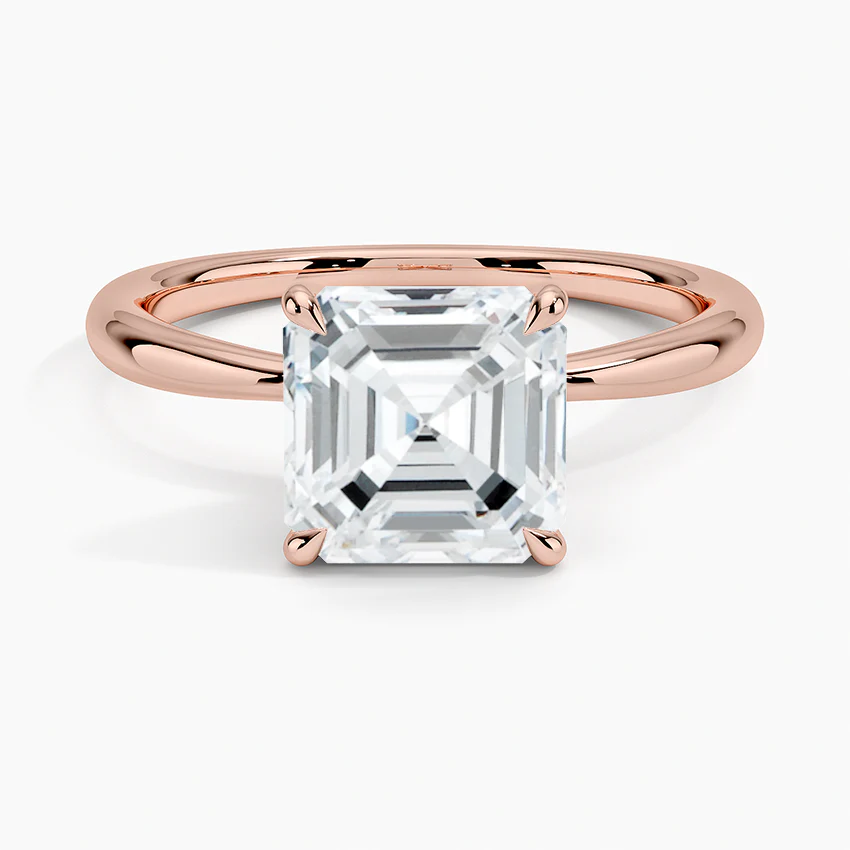Aurora Asscher Setting Ring