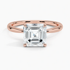 Aurora Asscher Setting Ring