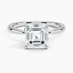 Aurora Asscher Setting Ring