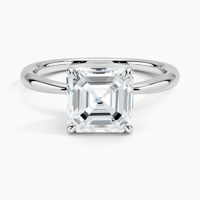 Aurora Asscher Setting Ring