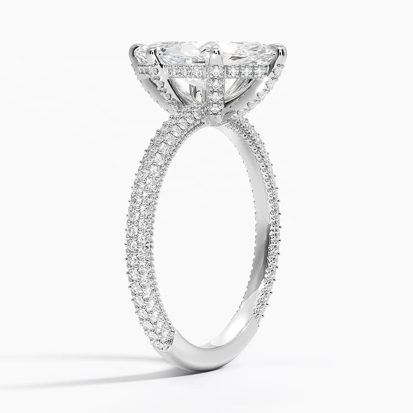 Elaris Three Row Pavé Ring