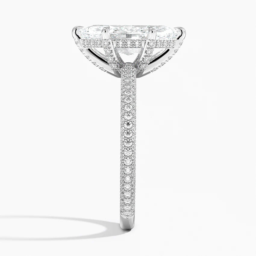 Elaris Three Row Pavé Ring