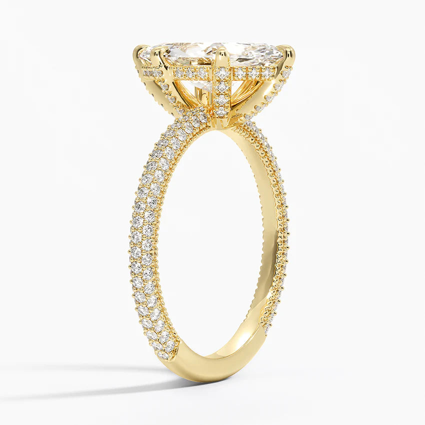 Elaris Three Row Pavé Ring