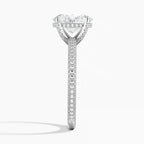 Oval Three Row Pavé Ring