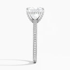 Princess Three Row Pavé Ring