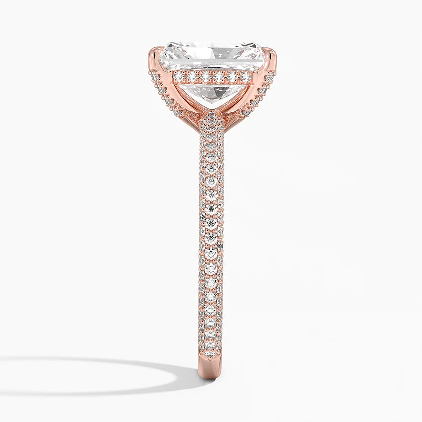 Radiant Three Row Pavé RIng