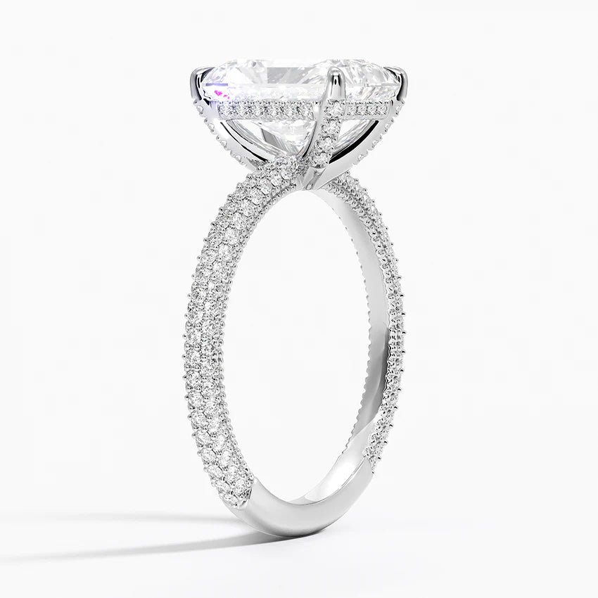Radiant Three Row Pavé RIng