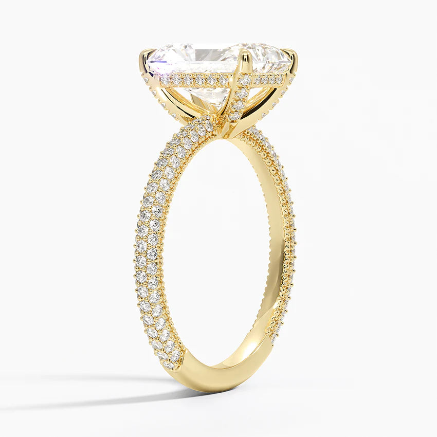 Radiant Three Row Pavé RIng