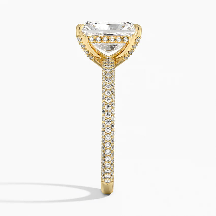 Radiant Three Row Pavé RIng