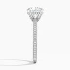Round Three Row Pavé RIng